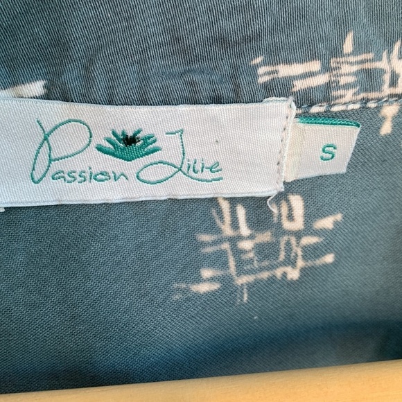 Passion Lilie Fit & Flare Fair Trade Pockets Tye Belt Sustainable Dress sz S - Picture 5 of 8